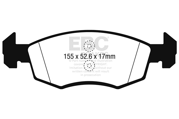 Brake Pad Set, disc brake (DP22241)