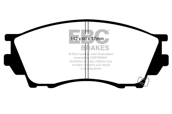 Brake Pad Set, disc brake (DP1019)