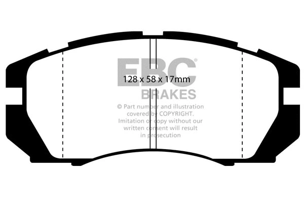 Brake Pad Set, disc brake (DP966)