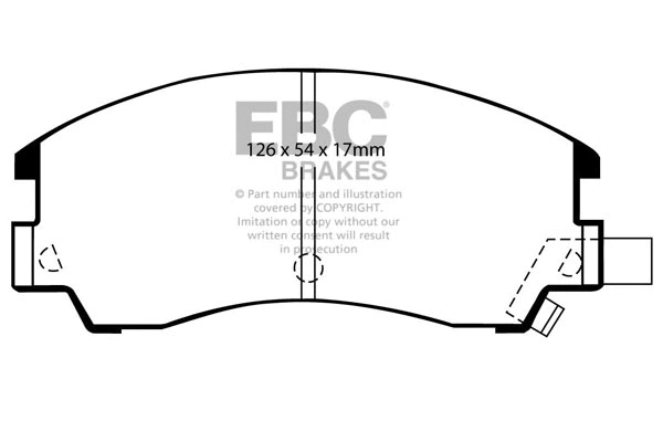 Brake Pad Set, disc brake (DP582)
