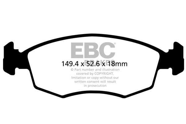 Brake Pad Set, disc brake (DPX2142)