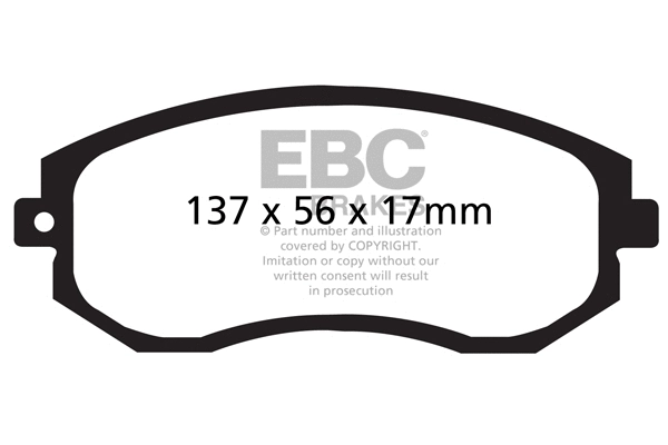 Brake Pad Set, disc brake (DP1884)