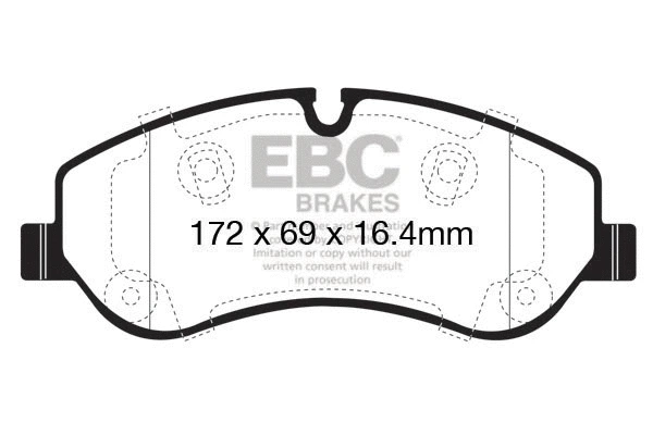 Brake Pad Set, disc brake (DPX2151)