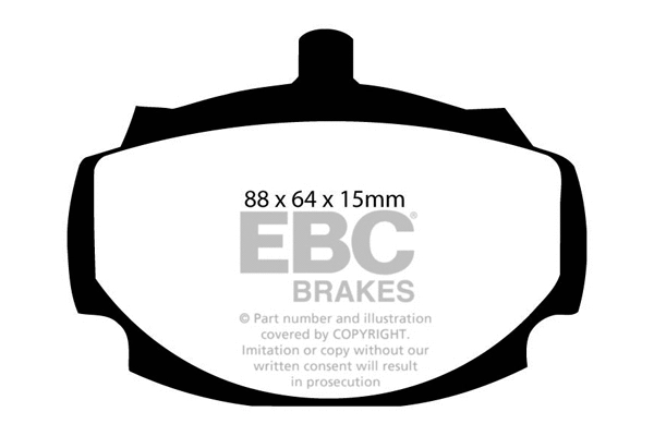 Brake Pad Set, disc brake (DP107)