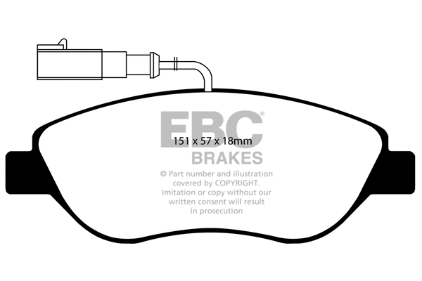 Brake Pad Set, disc brake (DP1382)