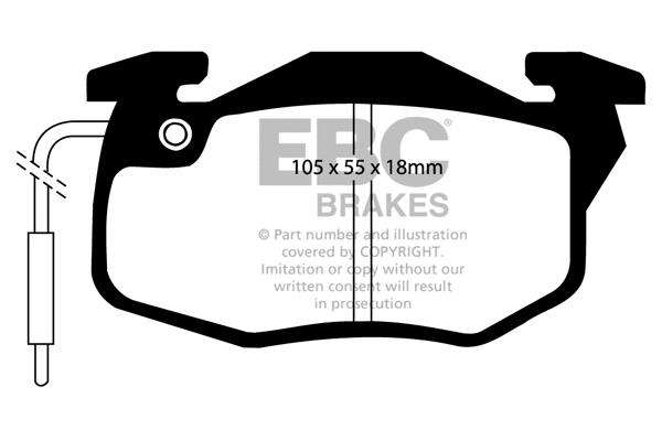 Brake Pad Set, disc brake (DP5545NDX)