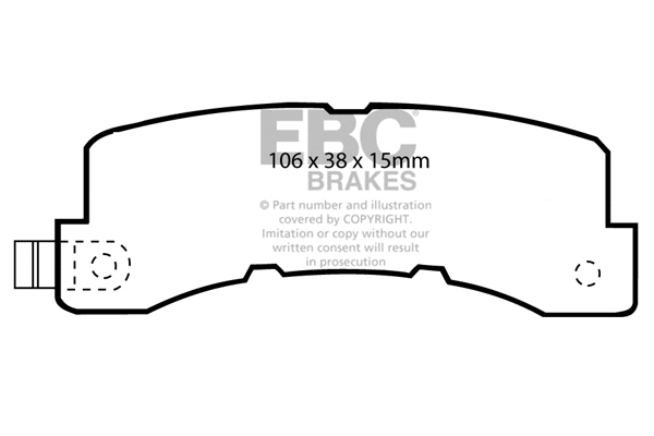 Brake Pad Set, disc brake (DP569)