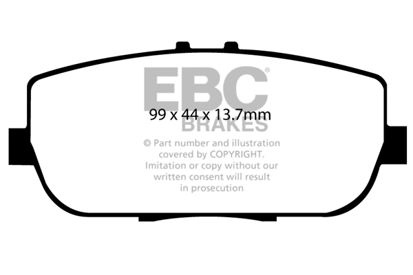 Brake Pad Set, disc brake (DP1775)