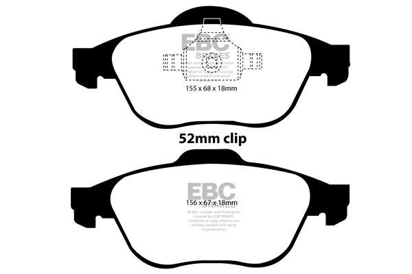 Brake Pad Set, disc brake (DP1394)