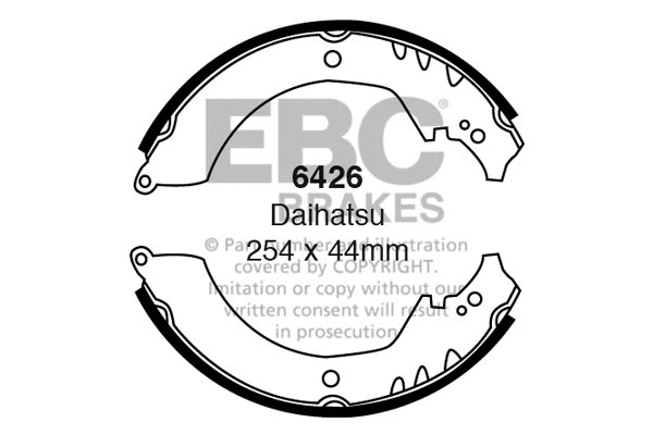 Brake Shoe Set (6426)