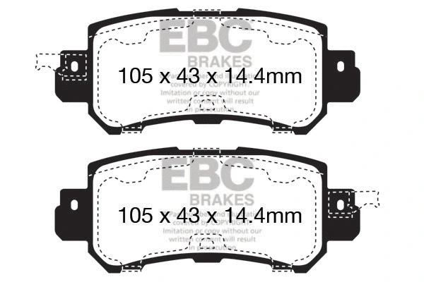 Brake Pad Set, disc brake (DP22135)