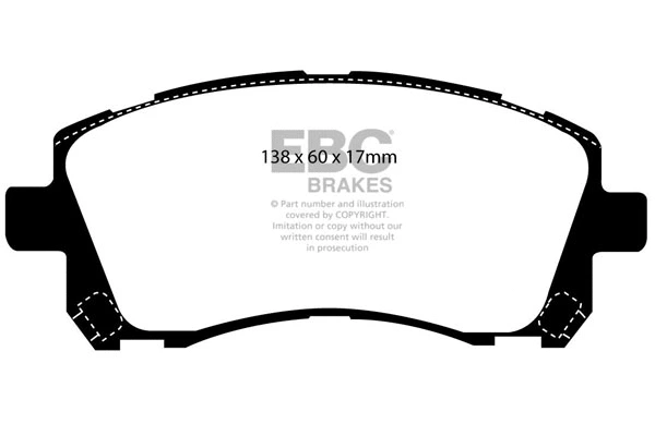 High Performance Brake Pad Set (DP81134RP1)
