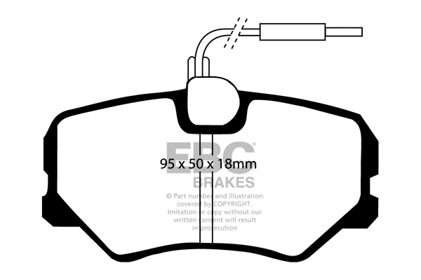 Brake Pad Set, disc brake (DP2687)