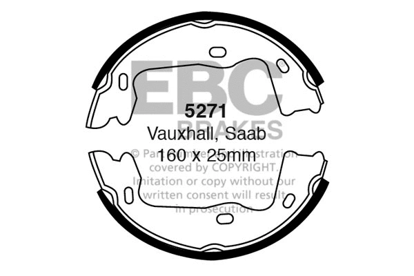 Brake Shoe Set (5271)