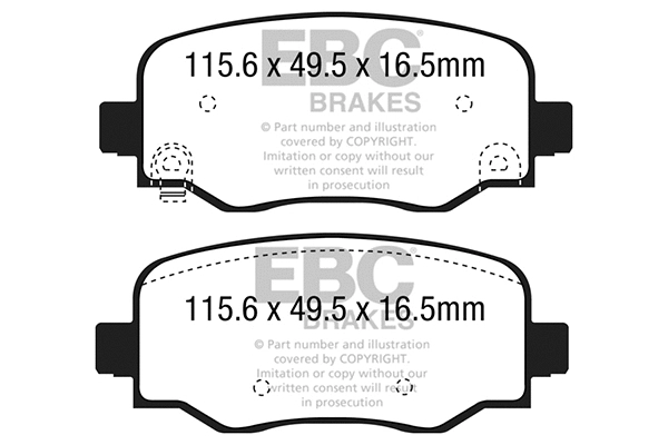 Brake Pad Set, disc brake (DP22237)