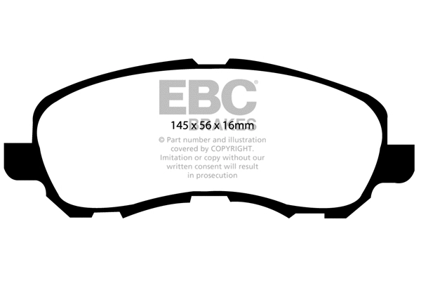 Brake Pad Set, disc brake (DP1614)