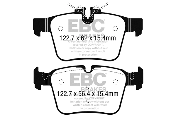 Brake Pad Set, disc brake (DP22215)