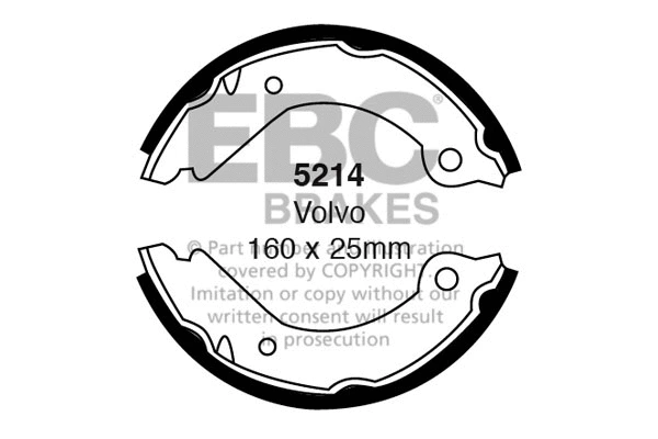 Brake Shoe Set (5214)