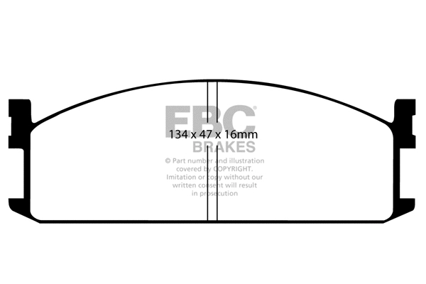 Brake Pad Set, disc brake (DP535)
