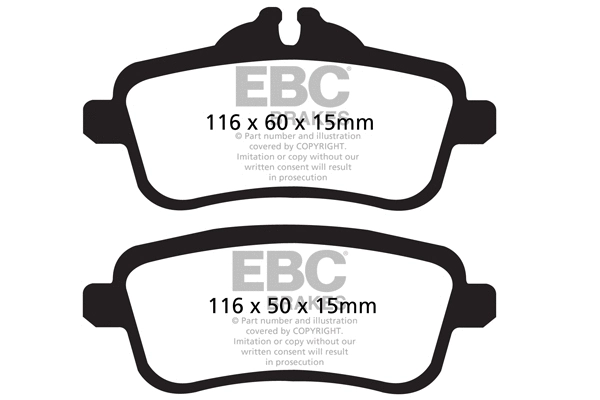 Brake Pad Set, disc brake (DPX2137)
