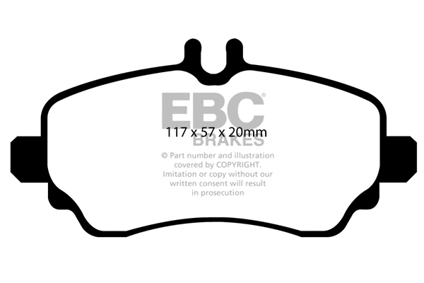 Brake Pad Set, disc brake (DP1555)