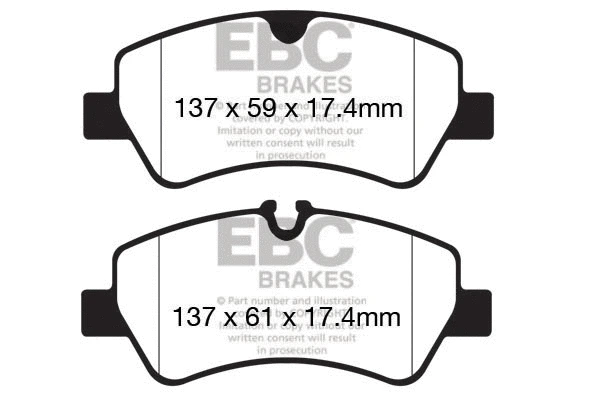 Brake Pad Set, disc brake (DP42152R)