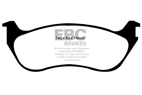 Brake Pad Set, disc brake (DP1631)