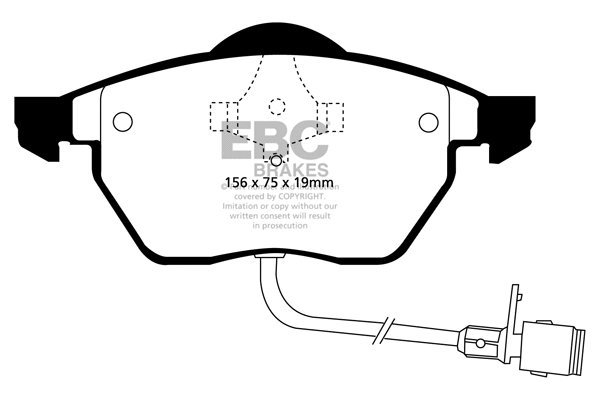 Brake Pad Set, disc brake (DP2836)