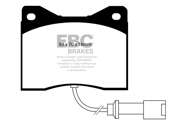 Brake Pad Set, disc brake (DP2753)
