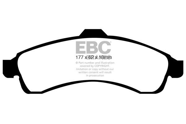 Brake Pad Set, disc brake (DP1618)