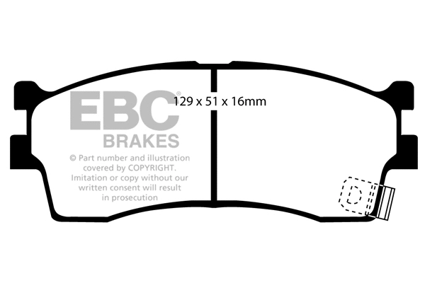 Brake Pad Set, disc brake (DP1475)