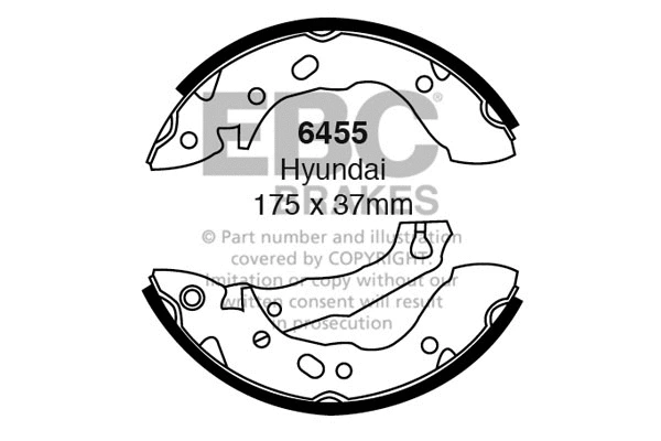 Brake Shoe Set (6455)