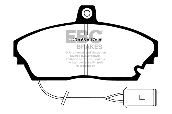 Brake Pad Set, disc brake (DP643)
