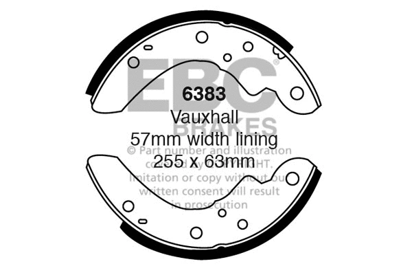 Brake Shoe Set (6383)