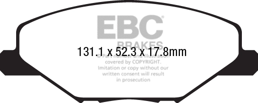 Brake Pad Set, disc brake (DPX2211)