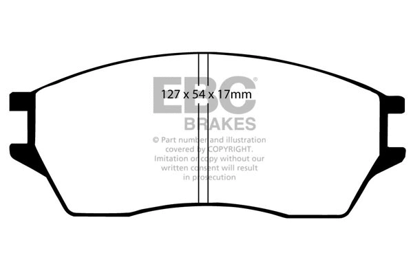 Brake Pad Set, disc brake (DP639)