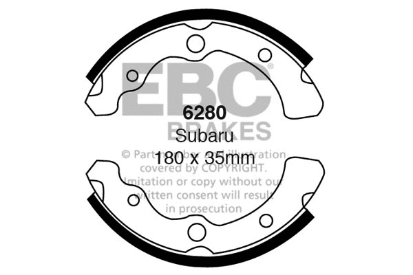 Brake Shoe Set (6280)