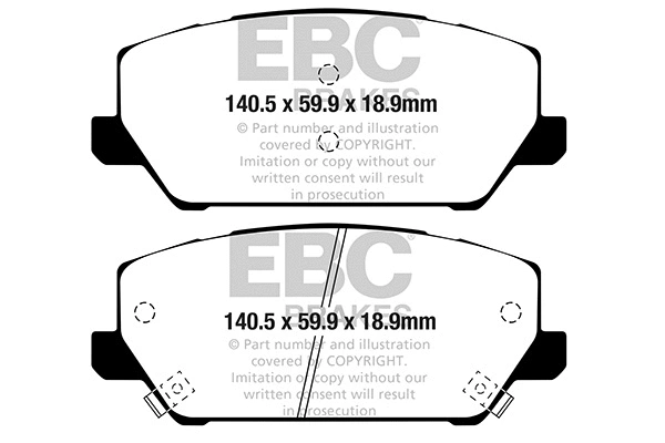 Brake Pad Set, disc brake (DP22343)