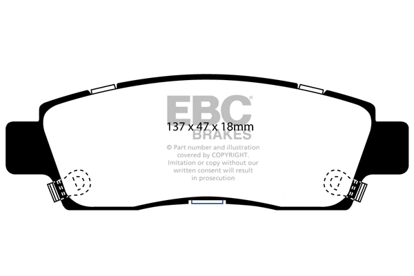 Brake Pad Set, disc brake (DP41672R)