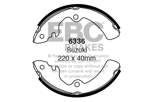 Brake Shoe Set (6336)