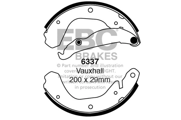 Brake Shoe Set (6337)