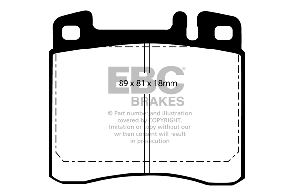 Brake Pad Set, disc brake (DP888)