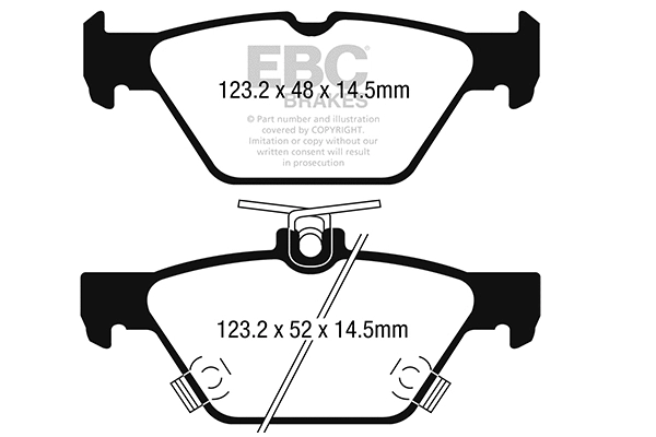 Brake Pad Set, disc brake (DP22257)