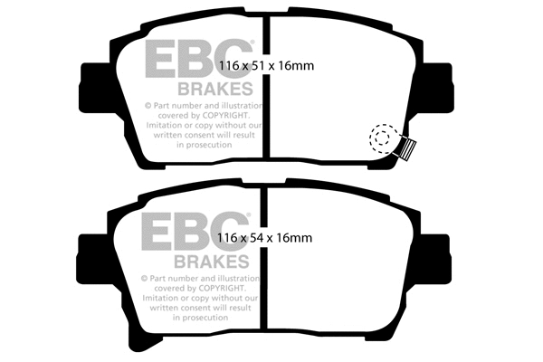 Brake Pad Set, disc brake (DP1459)