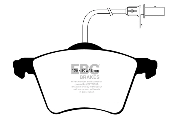 Brake Pad Set, disc brake (DP1368)