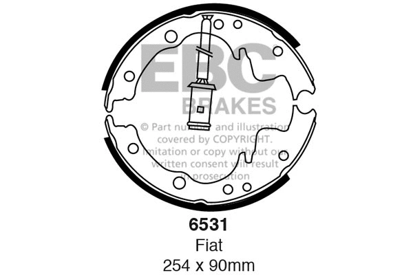 Brake Shoe Set (6531)