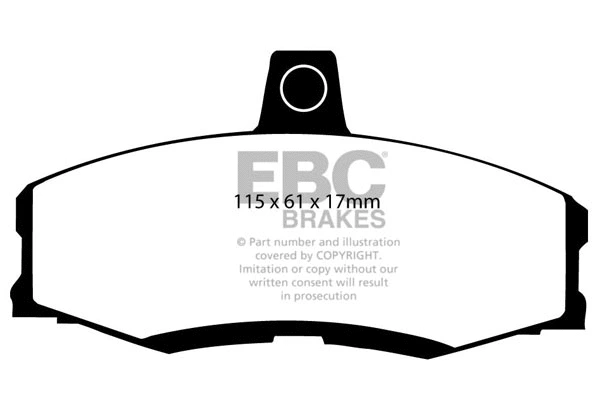 Brake Pad Set, disc brake (DP2438)