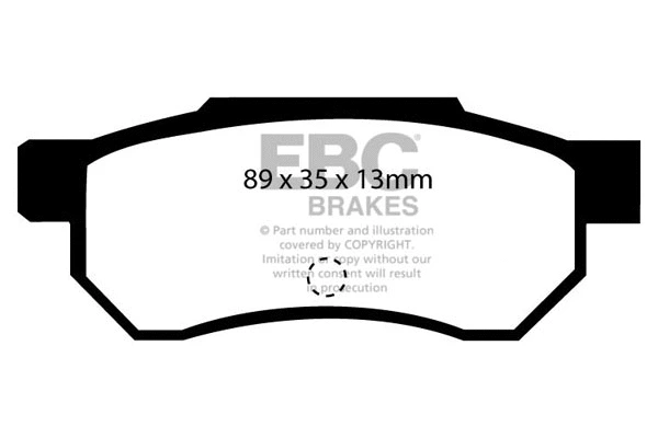 Brake Pad Set, disc brake (DP642)