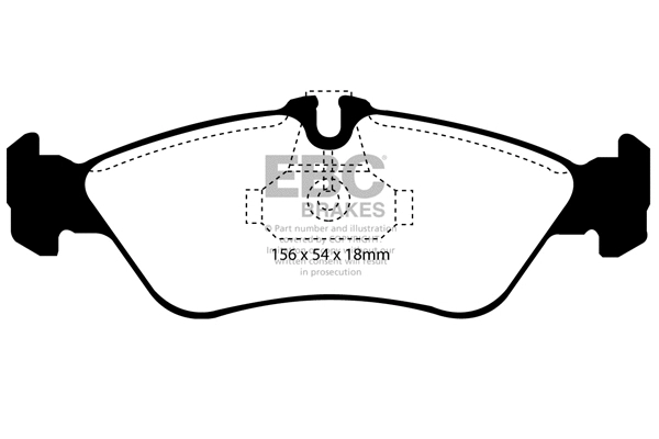 Brake Pad Set, disc brake (DP41070/2R)