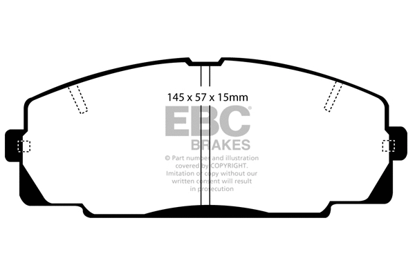 Brake Pad Set, disc brake (DP4722R)